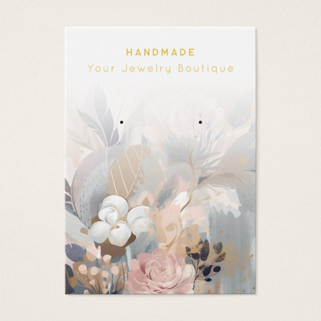 Tarjetas de visualización de joyería de flores abs (Frente)