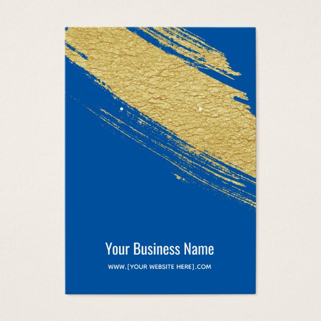 Tarjetas de visualización de la escobilla de oro a (Frente)