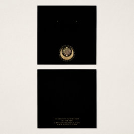 Tarjetas de visualización de la luna de oro negro 