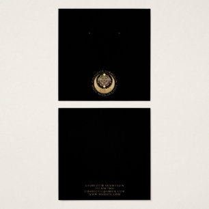 Tarjetas de visualización de la luna de oro negro