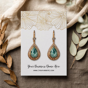 Tarjetas de visualización de las flores de oro