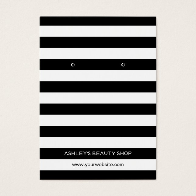 Tarjetas de visualización de las tiras blancas neg (Frente)