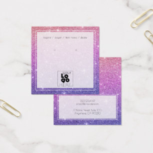 Tarjetas de visualización de Purpurina Ombre de Si