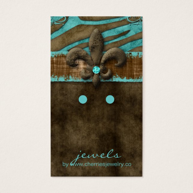 Tarjetas de visualización de tierra Cute Zebra Fle (Frente)