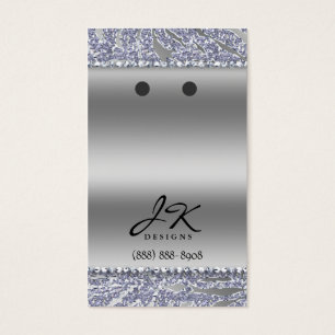 Tarjetas de visualización Earl's Jewelry Zebra Cha