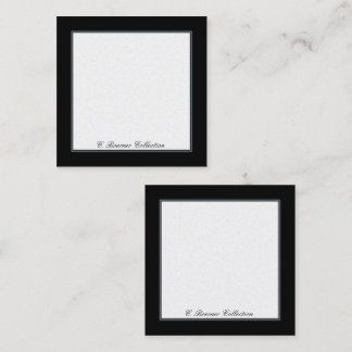 Tarjetas de visualización en blanco para coleccion