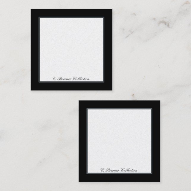 Tarjetas de visualización en blanco para coleccion (Anverso / Reverso)