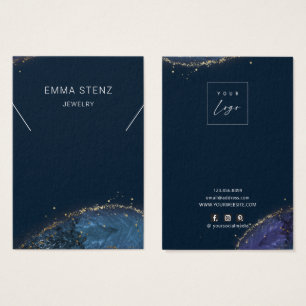 Tarjetas de visualización Lux Blue Gold