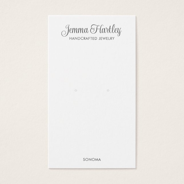 Tarjetas de visualización modernas y simples de co (Frente)