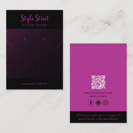 Tarjetas de visualización para joyas de código QR