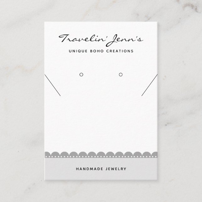 Tarjetas de visualización para joyas de código QR  (Anverso)