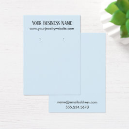 Tarjetas de visualización simples del soporte azul