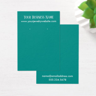Tarjetas de visualización Verde azuladas simples