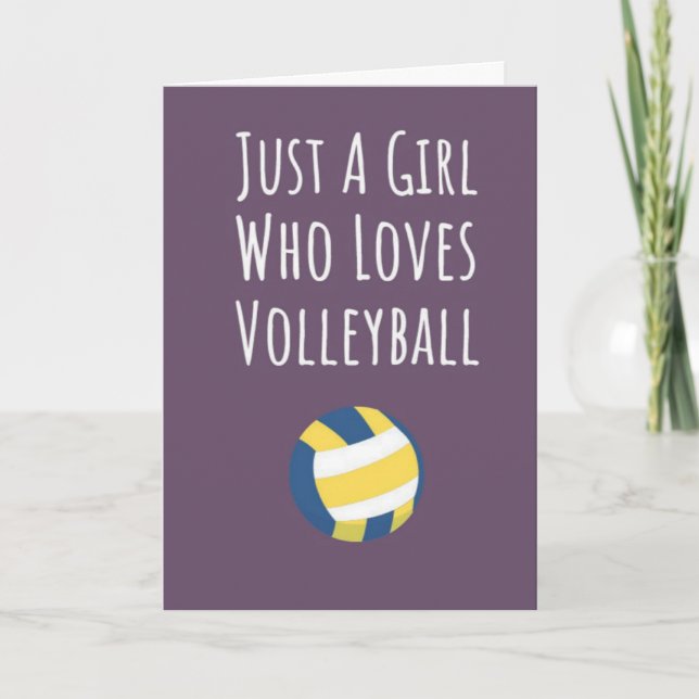 Tarjetas de voleibol rosa lindas equipo de deporte (Anverso)