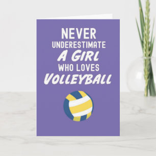 Tarjetas de voleibol rosadas para el equipo de dep