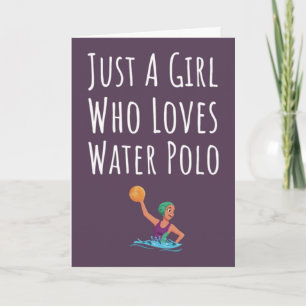Tarjetas de Water Polo Rosadas Lindas Para Bebés N