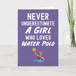 Tarjetas de Waterpolo Rosadas Para Chicas
