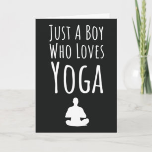 Tarjetas de Yoga Lindas para Niños Yogui Varones