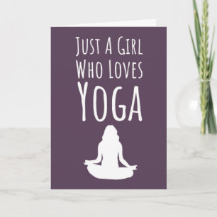 Tarjetas de Yoga Rosa Genial para Chicas para Ella