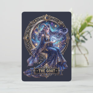 Tarjetas de Zodíaco Capricornio Cabra de Fuego 202