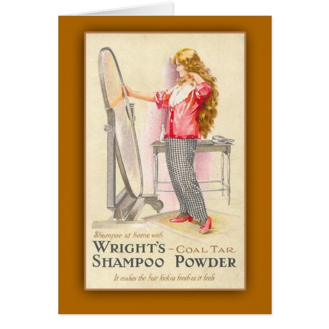 Tarjetas del arte del polvo del champú del (Frente)