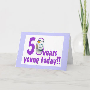 Tarjetas del bingo - 50.o cumpleaños