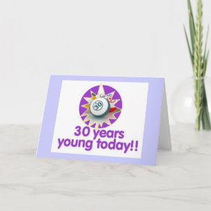 Tarjetas del bingo - trigésimo cumpleaños