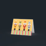 Tarjetas del ~ de Nutcrakers<br><div class="desc">LA TARJETA DE NOTA SE UTILIZA COMO DEFECTO. OPCIÓN A CAMBIAR A LA TARJETA DE FELICITACIÓN. ¡Felices Navidad y una Feliz Año Nuevo! ¡SATISFACCIÓN GARANTIZADA O REEMBOLSO DEL DINERO! Cambie el fondo a cualquier color, tamaño, el documento o la forma sobre la mayoría diseña y los productos. Usted puede colocar...</div>