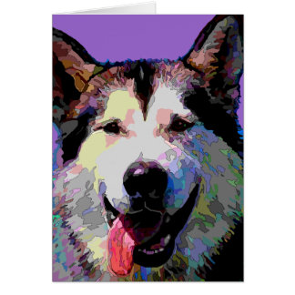 Tarjetas del deslumbramiento "Kiska" del Malamute
