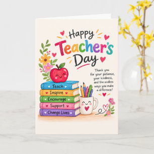 Tarjetas del día de apreciación a los maestros