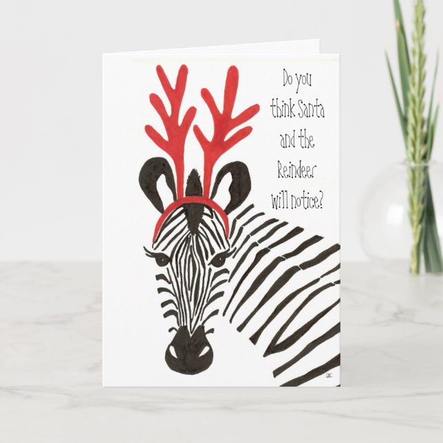 Tarjetas del día de fiesta de la cebra (Anverso)