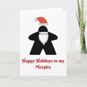 Tarjetas del día de fiesta de Meeple