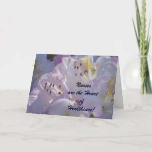 Tarjetas del Día de las Enfermeras Corazón Floral