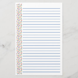 Tarjetas del día de San Valentín alineadas corazón