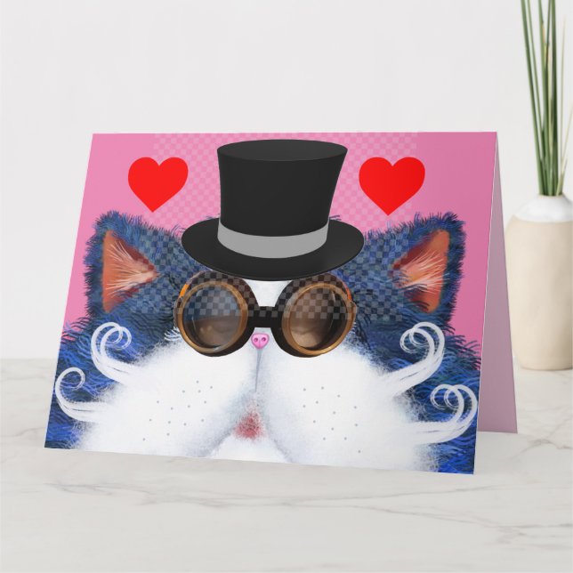 TARJETAS DEL DÍA DE SAN VALENTÍN DE ARTE DE GATO S (Anverso)