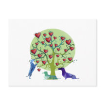 Tarjetas del día de San Valentín de Dachshund