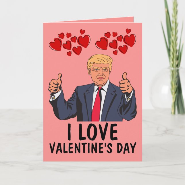 TARJETAS DEL DÍA DE SAN VALENTÍN DE DONALD TRUMP (Anverso)