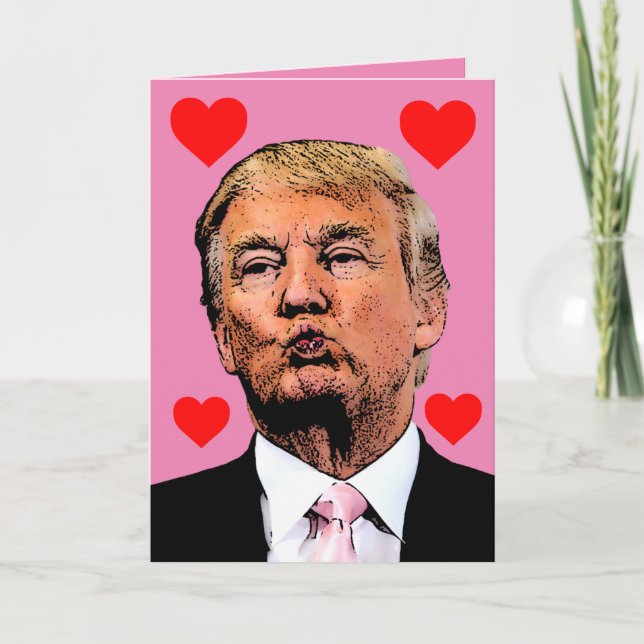 TARJETAS DEL DÍA DE SAN VALENTÍN DE DONALD TRUMP (Anverso)