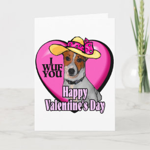 Tarjetas del día de San Valentín de Jack Russell