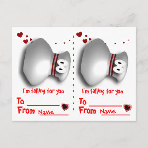 Tarjetas del día de San Valentín de los bolos