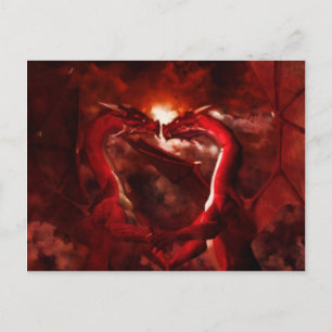 Tarjetas del día de San Valentín de los dragones