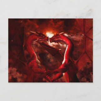 Tarjetas del día de San Valentín de los dragones