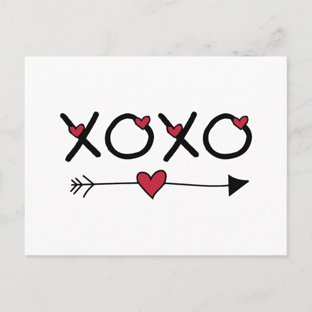 Tarjetas del día de San Valentín de XOXO (Anverso)
