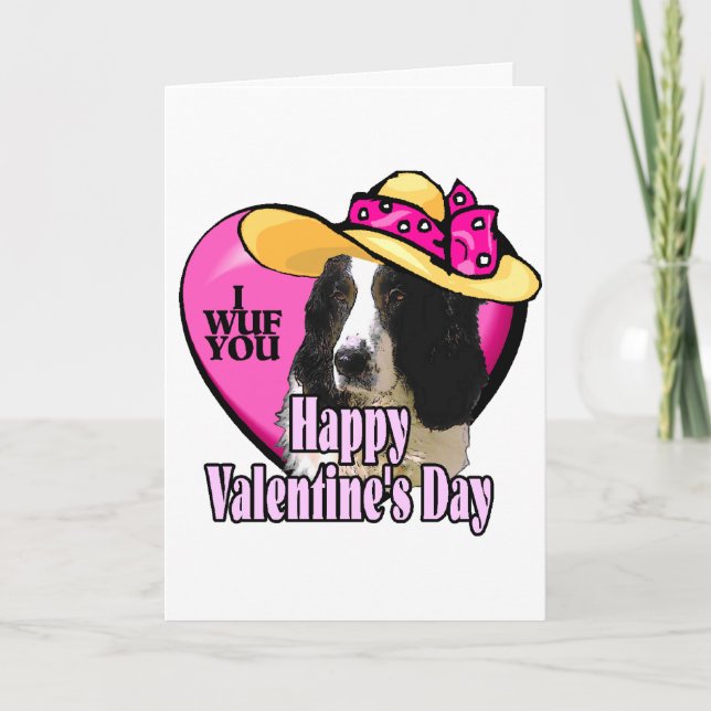 Tarjetas del día de San Valentín del perro de (Anverso)