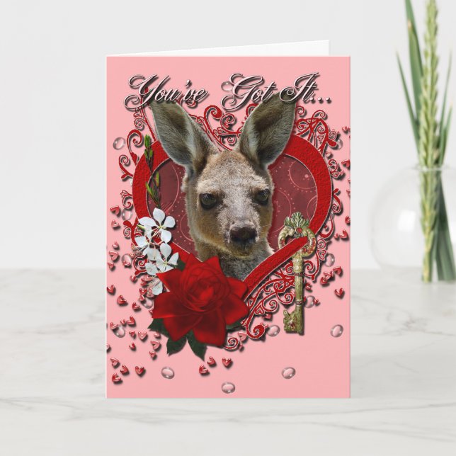 Tarjetas del día de San Valentín - llave a mi (Anverso)