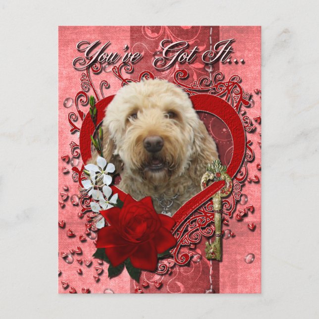 Tarjetas del día de San Valentín - llave a mi (Anverso)