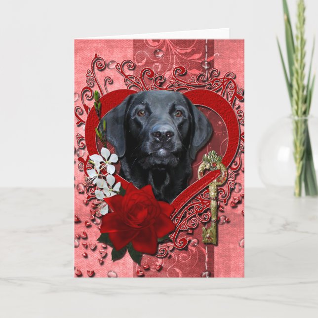 Tarjetas del día de San Valentín - llave a mi (Anverso)
