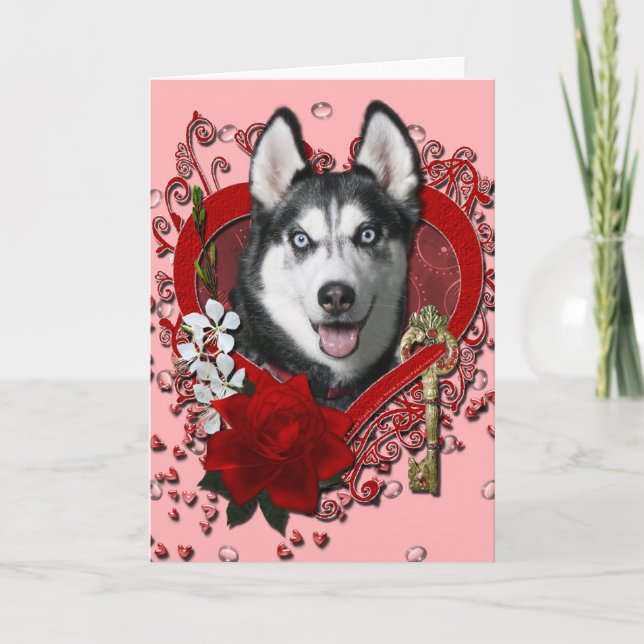 Tarjetas del día de San Valentín - llave a mi (Anverso)