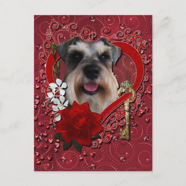 Tarjetas del día de San Valentín - llave a mi (Anverso)