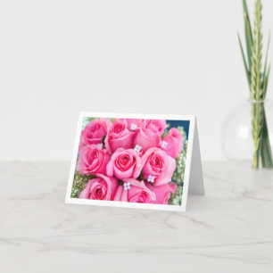 Tarjetas del día de San Valentín rosadas del